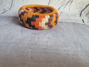 Bohemian Werregue Palm Fiber Bracelet Orange White Black Purple Bangle